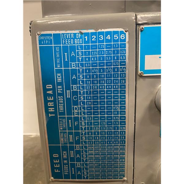 J1MT 360 X1000 3 PHASE 220/440V INDUSTRIAL LATHE WITH ASSORTED