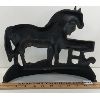 Image 2 : HORSE BY TROUGH CAST IRON DOORSTOP