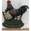 Image 1 : HEN AND ROOSTER CAST IRON DOORSTOP