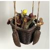 Image 2 : HANGING WOODEN HOT AIR BALOON DECOR