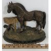 Image 1 : HORSE BY TROUGH CAST IRON DOORSTOP
