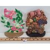 Image 1 : LOT OF 2 - FRUIT & HUMMINGBIRD CAST IRON DOOR STOPS