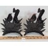 Image 2 : LOT OF 2 - BIRDS ON SHOVEL CAST IRON DOOR STOPS