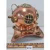 Image 2 : DECORATIVE ANTIQUE COPPER/BRASS SCUBA DIVING HELMET 