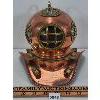 Image 3 : DECORATIVE ANTIQUE COPPER/BRASS SCUBA DIVING HELMET 