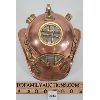 Image 4 : DECORATIVE ANTIQUE COPPER/BRASS SCUBA DIVING HELMET 