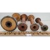 Image 2 : LOT OF 4 - WOOD & METAL SPOOLS