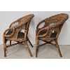 Image 2 : LOT OF 2 - WICKER CHAIRS