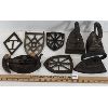 Image 3 : LOT OF 8 - SAD IRONS AND TRIVETS