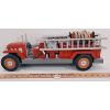 Image 1 : CARVED WOODEN FIRE TRUCK W/ ROPES & LADDER