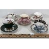 Image 1 : LOT OF 5 - TEACUPS W/ SAUCERS