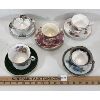 Image 2 : LOT OF 5 - TEACUPS W/ SAUCERS