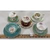 Image 2 : LOT OF 5 - TEACUPS W/ SAUCERS