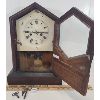 Image 2 : 1879 JEROME & CO WOODEN PENDULUM CLOCK W/ KEYS