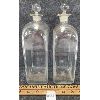 Image 2 : LOT OF 2 - GLASS DECANTERS W/ STOPPERS