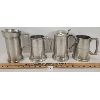 Image 1 : LOT OF 4 - PEWTER ALE & BEER STEINS