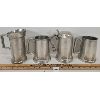 Image 3 : LOT OF 4 - PEWTER ALE & BEER STEINS