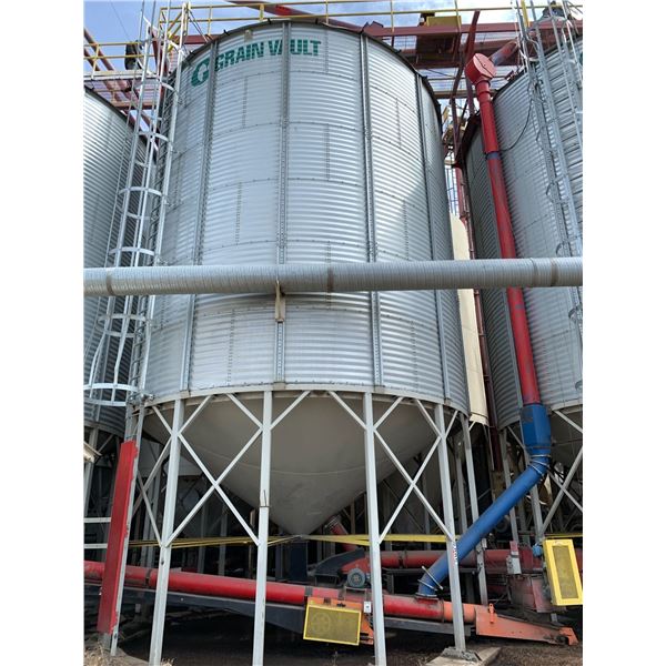 Grain Vault Hopper Bottom Bin - 21' Diameter, 6 Ring High - Purchaser is solely responsible for dism