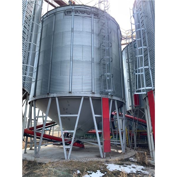 Grain Vault Hopper Bottom Bin - 25' Diameter, 6 Ring High - Purchaser is solely responsible for dism