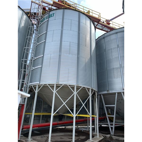 Grain Vault Hopper Bottom Bin - 21' Diameter, 6 Ring High - Purchaser is solely responsible for dism