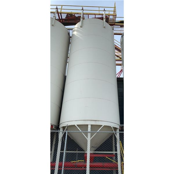 West Steel Smooth Wall Hopper Bottom Bin - 12' 6  Diameter 26' High + Hoppers - Purchaser is solely 