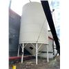 Image 1 : West Steel Smooth Wall Hopper Bottom Bin- 16' Diameter Approx 20' High + Hoppers - Purchaser is sole