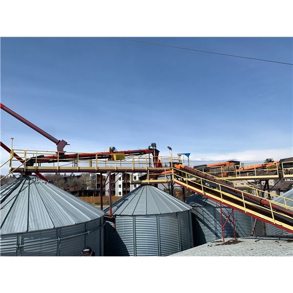 Quantity of Transfer Conveyors + Walkway on top of Graineries - Approx 7 Conveyors - Purchaser is so