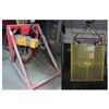 Image 1 : Kito 2-Ton Chain Hoist + Freight Cage - Model: ER0205, Serial: 126736, 3 Phase Power - Purchaser is 