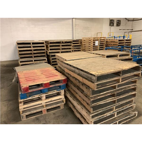 Quantity of Pallets - Purchaser is solely responsible for dismantling and removal of all lots. Lots 