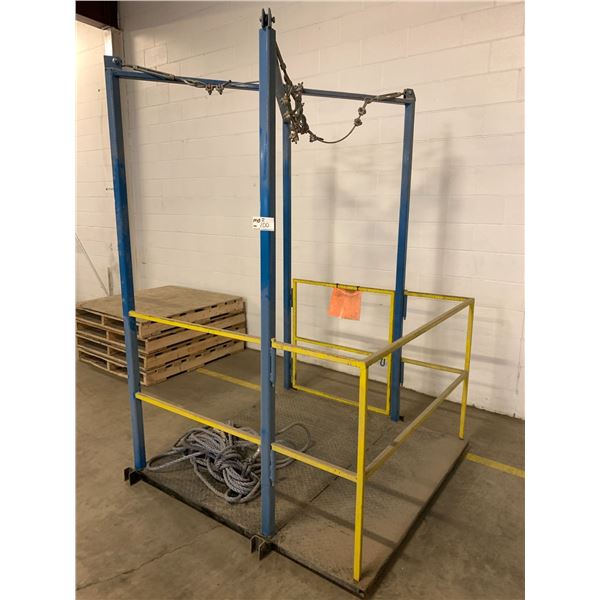 Metal Cage - Dimension 58" x 58" x 88" h - Purchaser is solely responsible for dismantling and remov