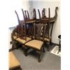 Image 2 : Group of 8 Dining Chairs Chippendale Claw Foot & Random Mirror