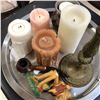 Image 2 : Decorative Tray of Candles & Mirror