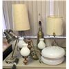 Image 1 : Table Lot of Vintage Mid Century Lighting Chandelier