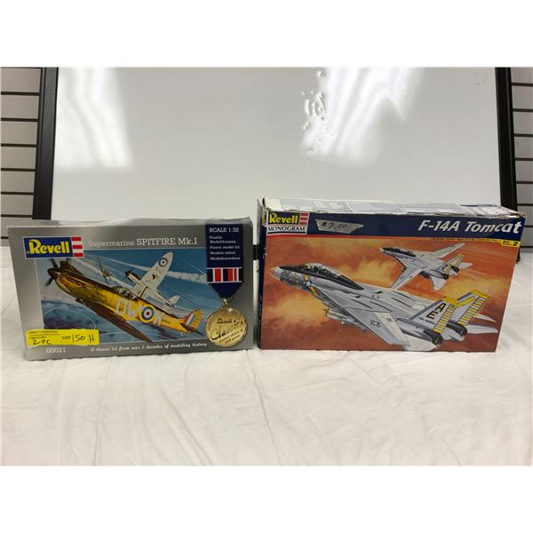 Group of 2 Revell Military Aircrafts Classic Edition/F-14 Tomcat