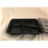 Image 3 : Large. Group of plastic and rubber food serving plates and tray