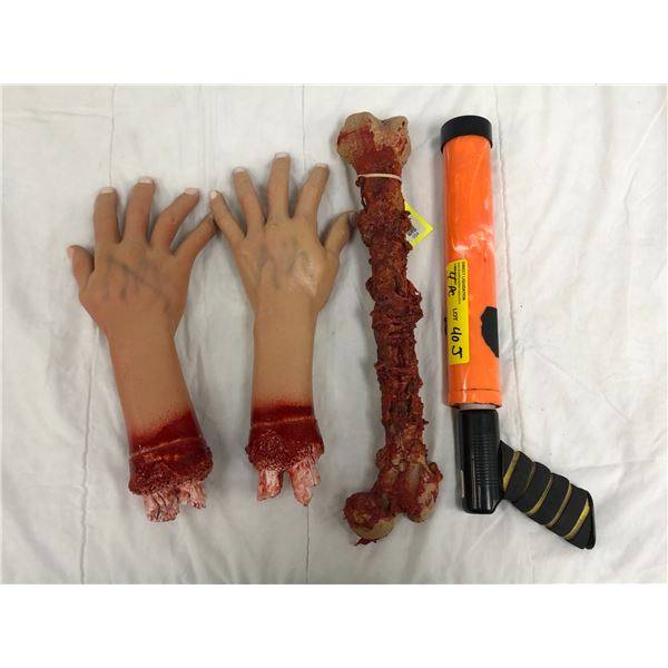 Lot of Props; Two Hands, Bloodys Bone & Prop Gun