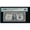 Image 1 : 1935A $1 Experimental R Silver Certificate PMG 66EPQ
