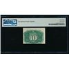 Image 2 : 10 Cent Second Issue Fractional PMG 63EPQ