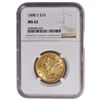 Image 1 : 1888-S $10 Liberty Head Eagle Gold Coin NGC MS62