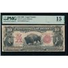 Image 1 : 1901 $10 Bison Legal Tender Note PMG 15