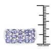 Image 3 : Plated Rhodium 2.55ctw Tanzanite Ring