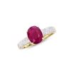 Image 2 : 14KT Yellow Gold 2.05ct Ruby and Diamond Ring