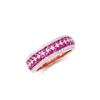 Image 2 : 14KT Rose Gold 1.56ctw Ruby and Diamond Diamond Ring