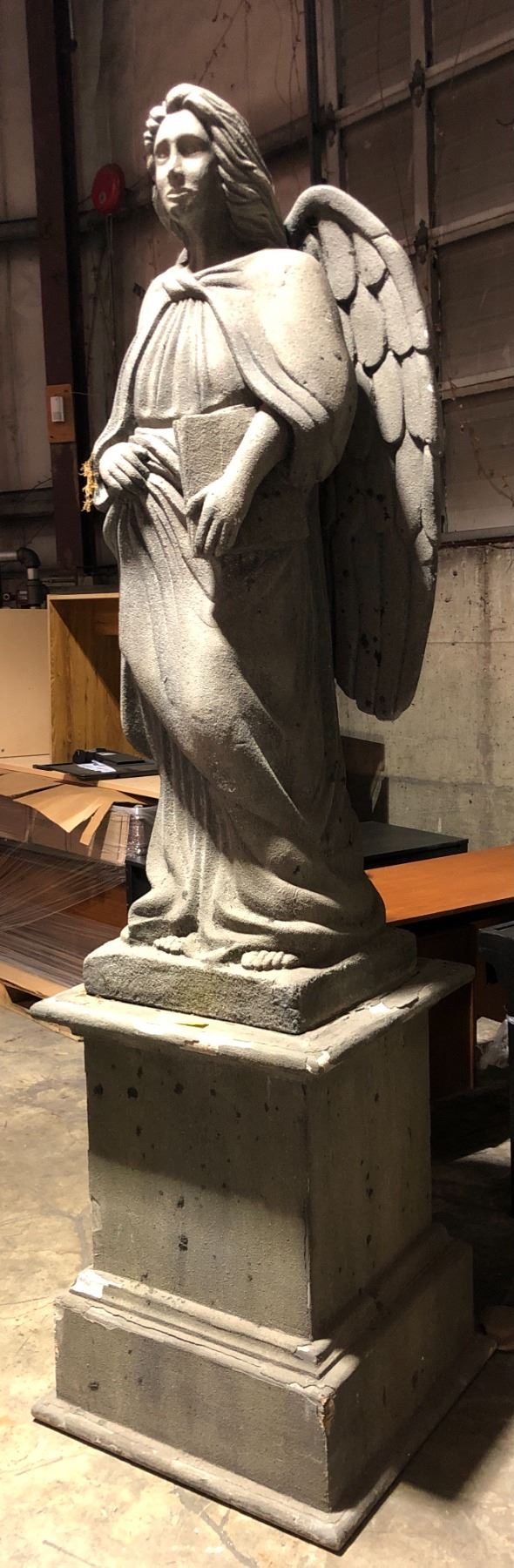 Custom-Made Styrofoam Angel Statue - approx. 8 ft. x 26in