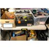 Image 1 : Large group of assorted items - includes tools/ vacuum parts/ empty toolboxes etc.