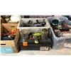 Image 2 : Large group of assorted items - includes tools/ vacuum parts/ empty toolboxes etc.