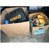 Image 3 : Large group of assorted items - includes tools/ vacuum parts/ empty toolboxes etc.