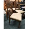 Image 2 : Set of 4 Slat Back Dining Chairs