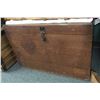 Image 2 : Wooden Lidded Trunk 32in 22in X 22in H