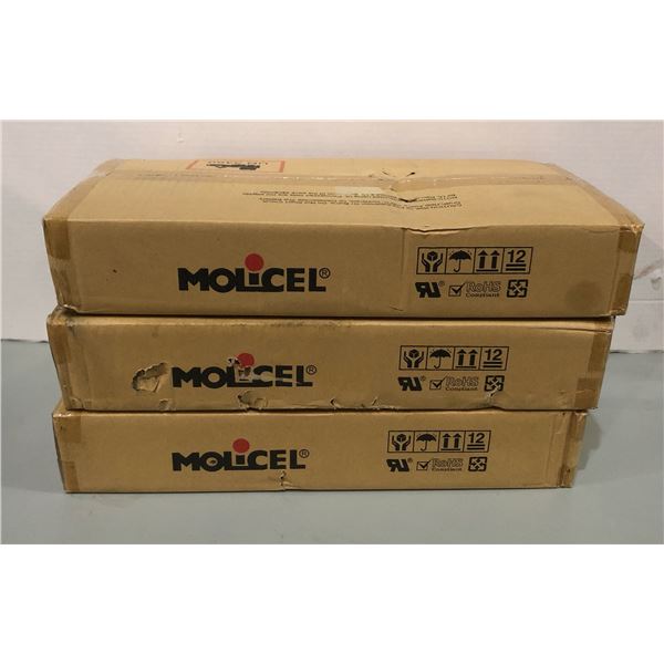 3 Boxes of Molicel Battery Model; ICR-18650J 8.77wh (SOC 30%) (Approx 100 Per Box)